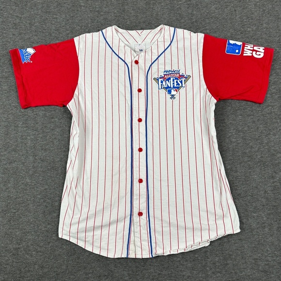 Majestic Other - Philadelphia Phillies Baseball Jersey Pinnacle Fan Fest All-Star Striped Men's L
